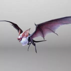 Red Eyes Bat Monster 3d model