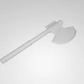 Lowpoly Battle Axe 3d model