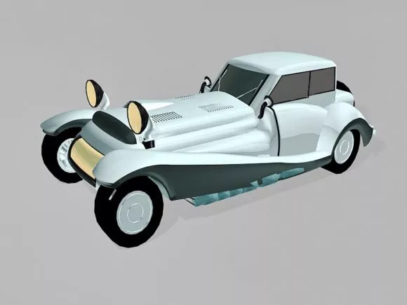 Red F1 Car Low Poly 3d model