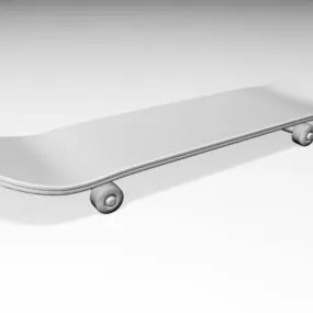 Beginner Simple Skateboard 3d model