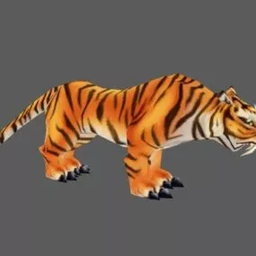 Cartoon Bengal Tiger 3d model