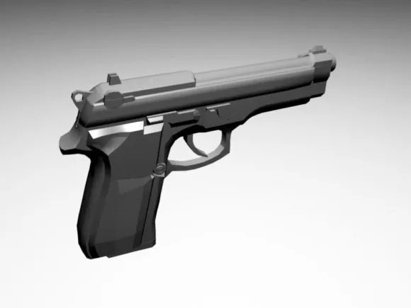 Two Machine Gun 3d model