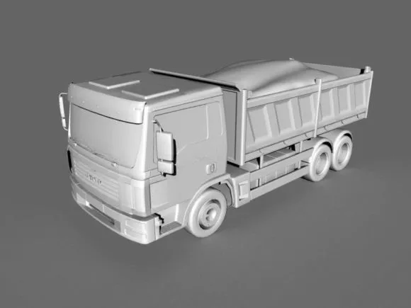 Big Dump Heavy Truck 3d model Big Dump Heavy Truck 3d model