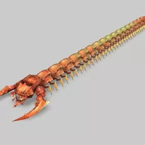 Red Centipede V1 3d model