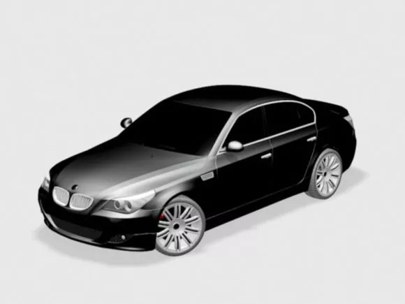 Muscle Sedan Car 3d model