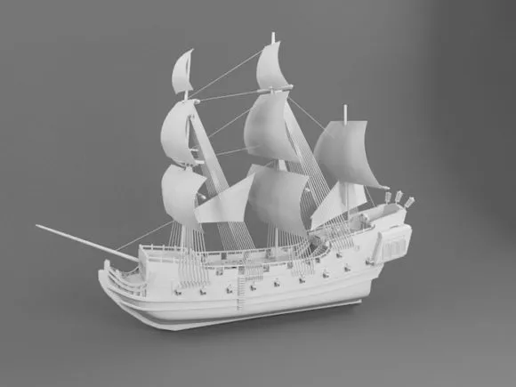 Vintage Coach Carriage 3d model