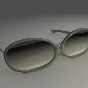 Black Fashion Sunglasses 3d model
