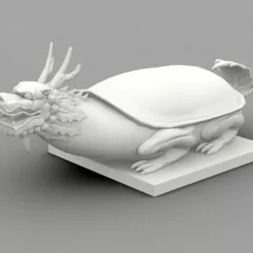Tortoise Chinese Statue 3d model