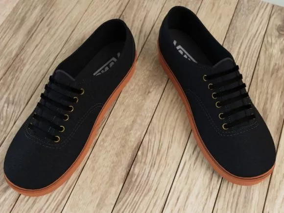 Black Vans Shoes 3d model Black Vans Shoes 3d model