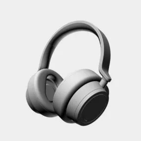 Black Wireless Headphones 3d model