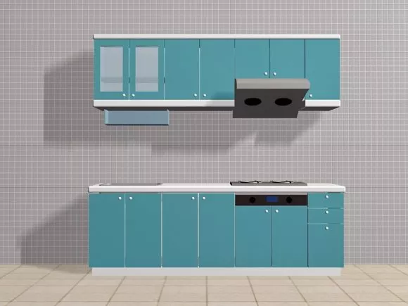 Furniture Four Drawers Bedside Cabinet 3d model
