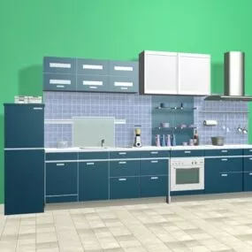 Modern Flat Kitchen Cabinets Design Ideas 3d model
