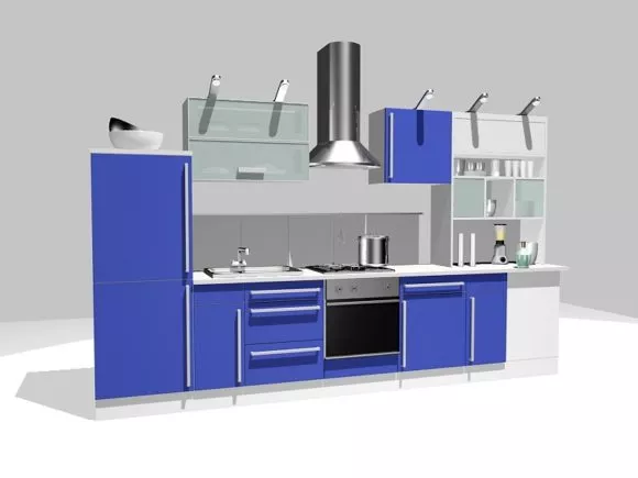 Trapezoid Cabinet 3d model