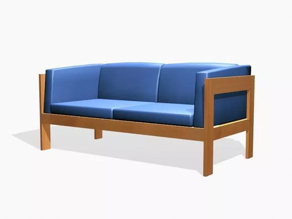 Sofa Gentry Two Seats 3d model