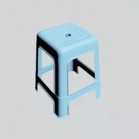Plastic Stool Chair 3d model