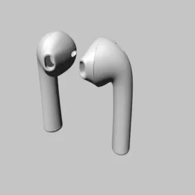 Bluetooth Earbuds Earphones 3d model