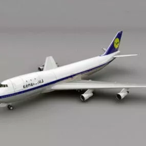 Boeing 747 Airliner Plane 3d model