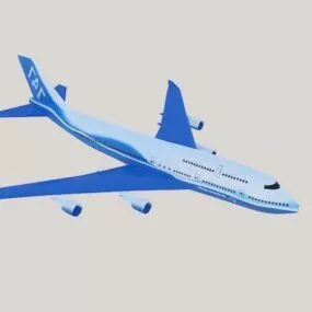 Boeing 747 Wide Size Airliner 3d model