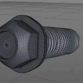 Bolt Nut Hexagon 3d model
