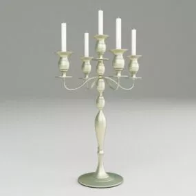 Brass Candles Light 3d model