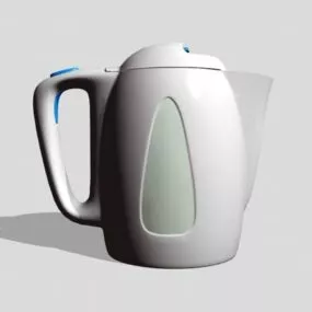 Plastic Electric Kettle 3d model
