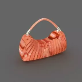 Fashion Leather Handbag 3d model
