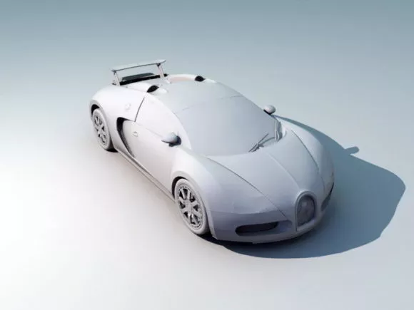 Mopad Futuristic Vehicle 3d model
