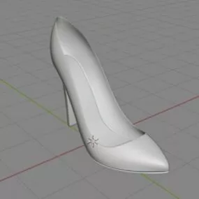 Business High Heels Shoes 3d model