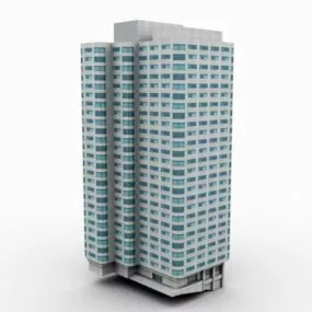 Business Office Highrise Building 3d model