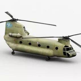 Ch47 Chinook Us Transport Helicopter 3d model