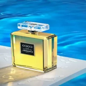 Coco Chanel Perfume Bottle 3d model