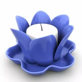 Flower Candle 3d model