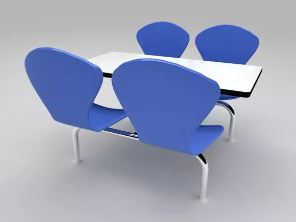 Mango Pudding On Dining Table 3d model