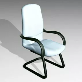 Cantilever Desk Chair Furniture 3d model