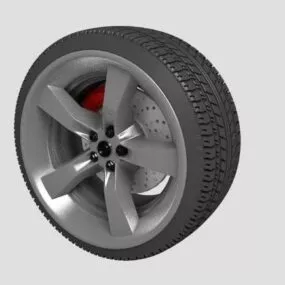Aluminum Alloy Car Wheel 3d model