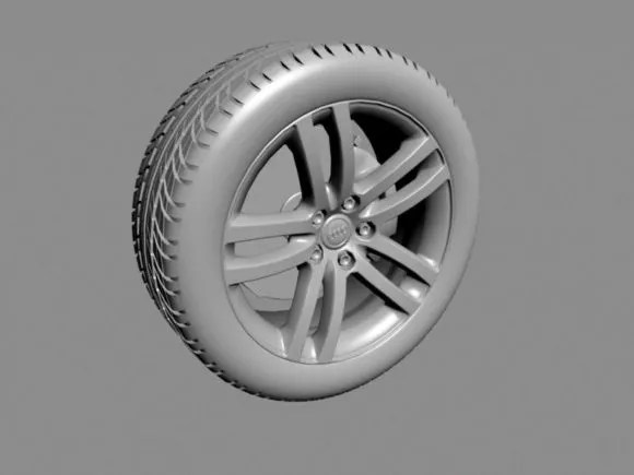 Car Wheel Modern Rim 3d model Car Wheel Modern Rim 3d model