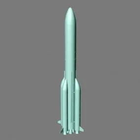 Space Carrier Rocket 3d model