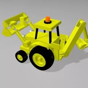 Backhoe Loader Toy 3d model