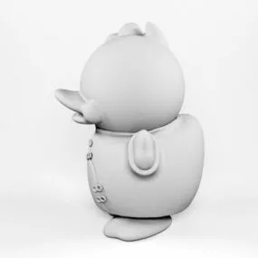 Cartoon Baby Duck 3d model