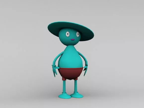 Pulley Hook Triple 3d model