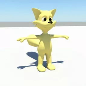 Cartoon Fox Rigged 3d model