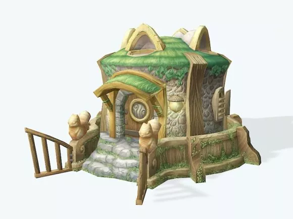 Small Castle Building 3d model