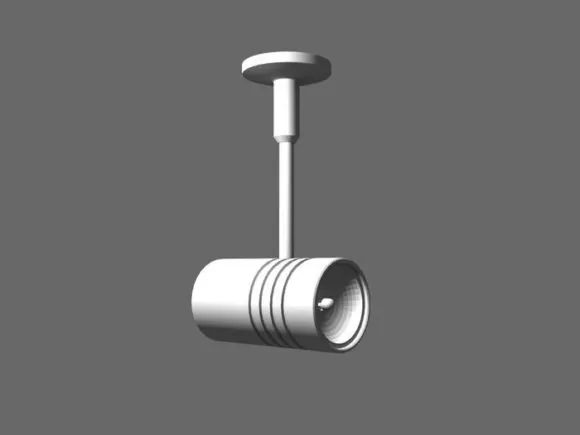 Home Ceiling Fluorescent Lamp 3d model