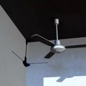 Modern Stainless Steel Ceiling Fan 3d model