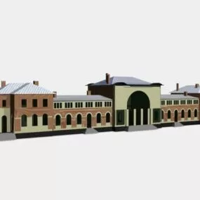 Central Station Building 3d model