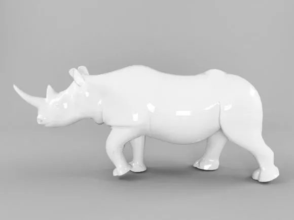 Southern White Rhinoceros Animal Free 3d Model - .Blend, .C4d, .Dae ...