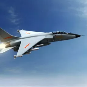 Chengdu J7 Fighter Aircraft 3d model
