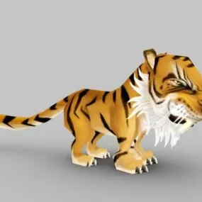 Chibi Tiger 3d model