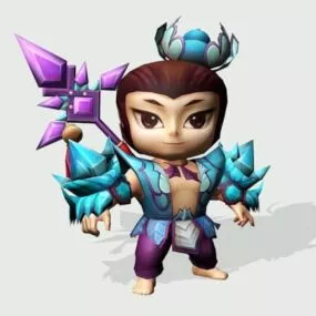 Chinese Anime Boy 3d model