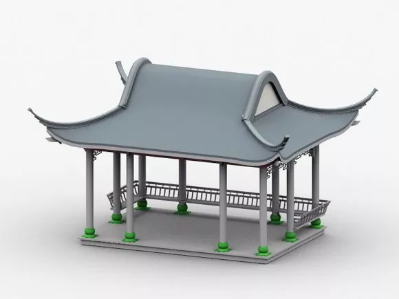 Bryce Building Set 3d model